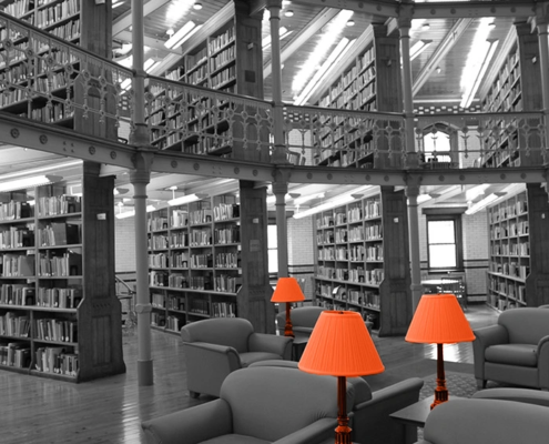 Die innere Bibliothek Bibliothek als Symbol für gespeicherte Erfahrungen, Erinnerungen, Überzeugungen und innere mentale Strukturen.